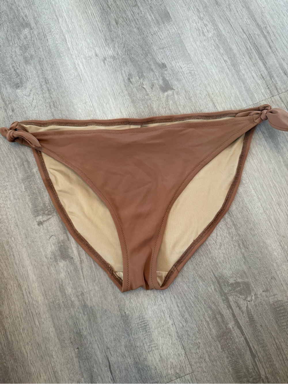 Victoria's Secret Brown Tie-Side Bikini Bottoms
